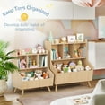thumbnail image 4 of Curipeer 28''H Wood Kids Bookshelf,Toy Storage Organizer for Kids Room,Natural Wood, 4 of 8