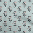 thumbnail image 1 of oneOone Rayon Dusty Teal Green Fabric Florals Craft Projects Decor Fabric Printed By The Yard 56 Inch Wide, 1 of 4