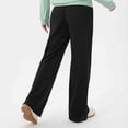 thumbnail image 6 of hoksml Women's Waffle Knit Wide Leg Pants, Pull-On Lounge Trousers with Elastic Waist and Side Pockets, 6 of 6
