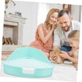 thumbnail image 5 of Cat Litter Tray Pet Potty Trainer, Triangle Design Small Animal Litter Pan, Easy Clean, Rabbit and Hamster Toilet, 5 of 5