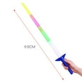 thumbnail image 2 of Visland Light Up LED Swords Expandable Laser Sabers Glow in Dark, Mini Glow Sticks, 4-Section 4 Colors, Flashing Neon Party Favors, 1PC, 2 of 7