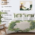 thumbnail image 3 of King 4 Piece Bedding Set Spring Green Grapes Vine on Beige Linen Soft Breathable Duvet Cover and Pillowcase, Pastoral Botanical Duvet Cover Set Bed Sheets for Bedroom Dormitory Guest Room, 3 of 9