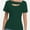 Deep Green, variant on Women's Fashion Clothes One Piece Cutout Tops Short Sleeve Knit Slim Fitted Shirts Tee Tshirts