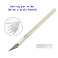 thumbnail image 2 of 7pcs Knife Carving DIY Non slip Carving Crafts Ceramic Paper Cutting Sculpting Mobile Phone DIY Repair Hand Woodworking, 2 of 3