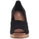 thumbnail image 2 of TOMS Sandalia clásica con cuña de alpargata para mujer, tejido disperso negro 5.5, 2 of 5
