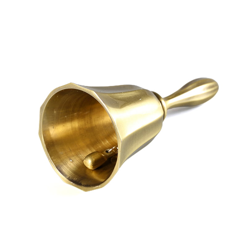 Details about   Retro Metal Tone Copper Christmas Hand Bell Tea Bell Craft Wedding Alarm School√ 