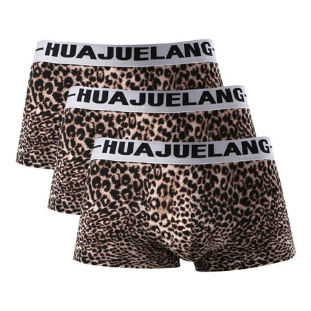 

DORKASM Boxer Briefs for Men Moisture-Wicking Leopard Underwear Sexy Briefs