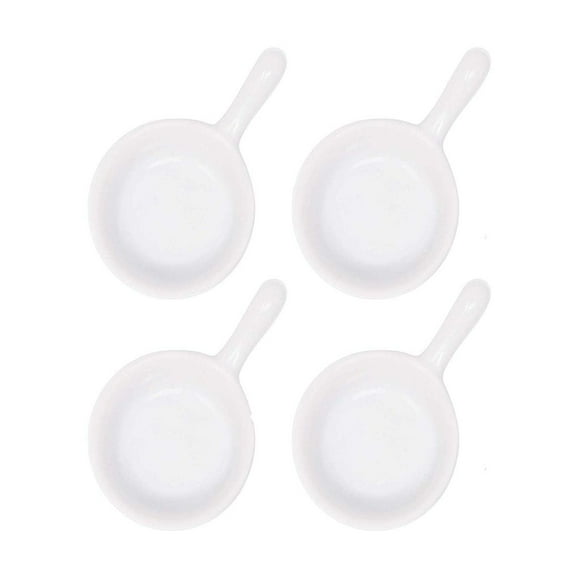 Artika Appetizer Bowls with Handles Glazed Porcelain, White
