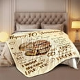 thumbnail image 4 of Wedding Anniversary Blanket 1 Year for Women Men - Happy 1st Anniversary 50"" X 60"" Soft Throw Blanket - Romantic Gift for Couple Wife Husband, 4 of 5