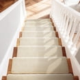 thumbnail image 7 of PURE ERA Bullnose Soft Plush Carpet Stair Tread Non-Slip Self Adhesive Skid Resistant Tape Free 9.5" x 30"x1.2"Set of 14 Beige, 7 of 7