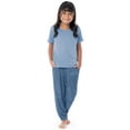 thumbnail image 5 of Fruit of the Loom Girl's Getaway Loose Fit Short Sleeve Top, Pajama Sleep Pant & Short Set, 3-Piece, Sizes 4/5-14/16, 5 of 20