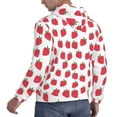 thumbnail image 6 of Balery Cartoon Strawberry Pattern Mens Hoodie Kangaroo Pocket Hoodie Pullover Hooded Sweatshirt Ideal for Daily Wear Travel and Home-Medium, 6 of 7
