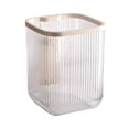 thumbnail image 3 of Papelera de escritorio, contenedor de basura de escritorio, papelera portátil transparente sin tapa blanco, 3 of 9