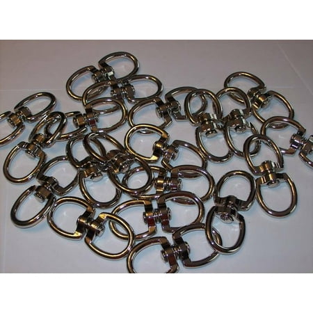 

20pcs 3/4 DOUBLE SWIVEL EYE ALLOY STEEL NICKEL CZDSE12