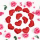 thumbnail image 2 of Decoración de fiesta brillante con confeti en forma de corazón de amor para mesa de boda (rojo de 2,1 cm), 2 of 2