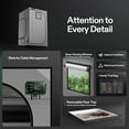 thumbnail image 5 of VIVOSUN G448 48"x48"x80" Grow Tent, 4x4 ft Advanced Gray Grow Tent with 22mm Thickened Poles, Observation Window and Floor Tray for Hydroponic Plants for VS4000/VSF4300, 5 of 8