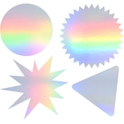 Gift Boutique 50 Metallic Holographic Card Stock Shiny Iridescent Mirror Paper Sheets Mixed Colors Foil Board Reflective Sheet for Craft Cardboard Mirrored Embossing Crafts Letter Size 8.5 x 11