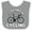 Heather and White, variant on Inktastic I'd Rather Be Cycling Boys or Girls Baby Bib