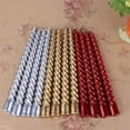 thumbnail image 3 of simhoa 2pcs Dinner Candle Assorted Colors Taper Twisted Spiral Long Candles for Dinner 2 CandleRed, 3 of 7
