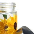 thumbnail image 3 of Grant Howard GH-39515 42 Ounce Hand Painted Sunflower Design Glass Storage Jar, 3 of 5
