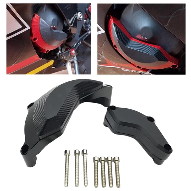 Deslizador de barra de choque de motocicleta Macarena protector de parachoques protector de choque carcasa de protección de marco accesorios de aluminio co Negro Deslizadores del motor de la motocicleta