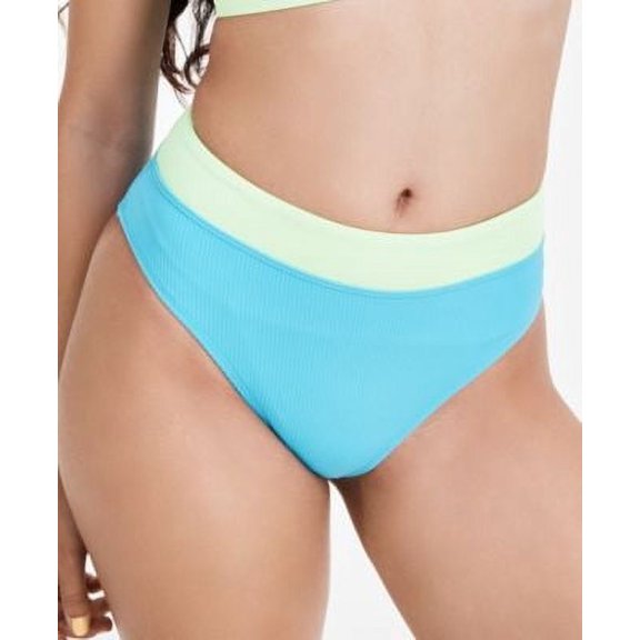 Salt Cove Juniors Banded High-Waist Rib Blue S