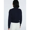 thumbnail image 4 of Free Assembly Women's Mock Neck Button Sweater with Long Sleeves, Midweight, Sizes XS-XXL, 4 of 6