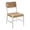 White, variant on Maklaine 21" Modern Elm Wood/Paper Rope Dining Chair in Natural
