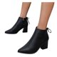 thumbnail image 5 of NECHOLOGY Botas Mujer Adulto Femenino Zapatos Botines de mujer Zapatos gruesos transpirables, botas de tacón con cremallera a la para mujer, botas Retro para mujer (Black, 9), 5 of 7