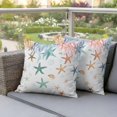 thumbnail image 3 of Outdoor Pillow Covers Pack of 2, Summer Ocean Colorful Coral Waterproof Throw Pillowcase Cushion Cases, Abstract Starfish Bubble Decorative Pillow Cover for Couch Sofa Home Bed Patio, 3 of 9