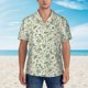 thumbnail image 2 of Balery Green Rabbit Camisas hawaianas de manga corta para hombre, camisas playeras de corte holgado, camisas de vacaciones con botones,3X-Large, 2 of 7