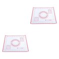 thumbnail image 4 of jesticaly Cake Non-stick Silicone Kneading Mat Restaurant Portable Rolling Pad Sheet Baking Tool Kitchen Accessories Red 26x29cm 2Set, 4 of 6