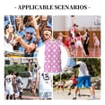 thumbnail image 6 of Naloa Purple And White Polka Dot Basketball Jersey Reversible Men's Mesh Athletic Sports Shirts Training Practice S-4XL4X-Large, 6 of 6