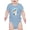 Light Blue, variant on Focused Cat Bodysuit Infant -Kayomi Harai Designs, Newborn