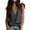 #0387-Gray, variant on Women’s Sleeveless V Neck Shoulder Tie Loose Fit Casual Cotton Linen Top