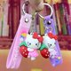 thumbnail image 4 of Nuevo llavero 3D de Hello Kitty Cat, bonito llavero de colores caramelo, llavero para bolso de coche para mujer, 4 of 4