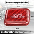 thumbnail image 6 of BINB ROAD Engine Start Stop Push Button Cover Trim Compatible with Chevrolet Camaro 16-19 ,Carbon Fiber Red, 6 of 13