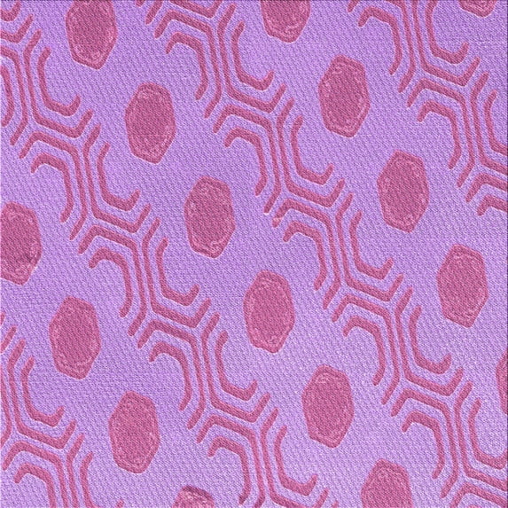 Ahgly Company Indoor Square Patterned Violet Purple Area Rugs, 8' Square