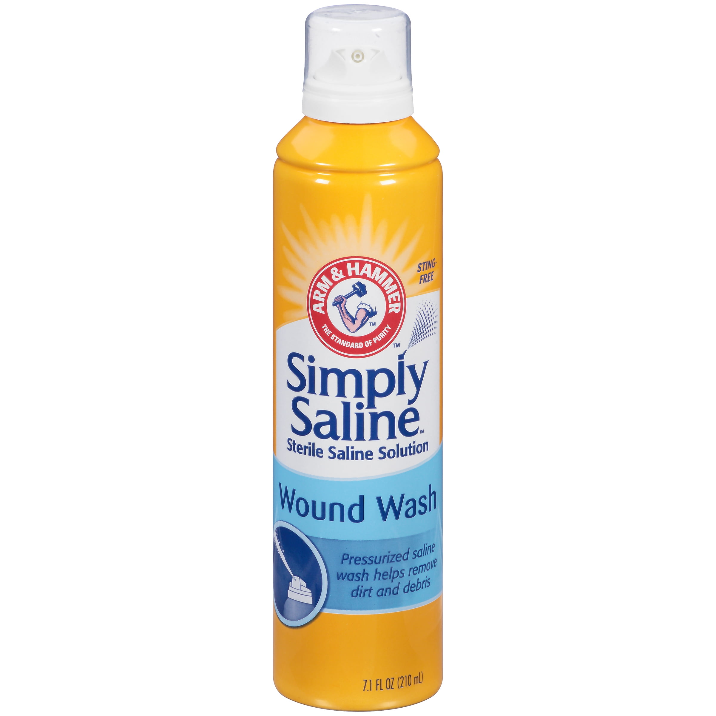 Church & Dwight Simply Sterile Wound Wash Saline 3 oz, 99cc, No burning, 1 Can