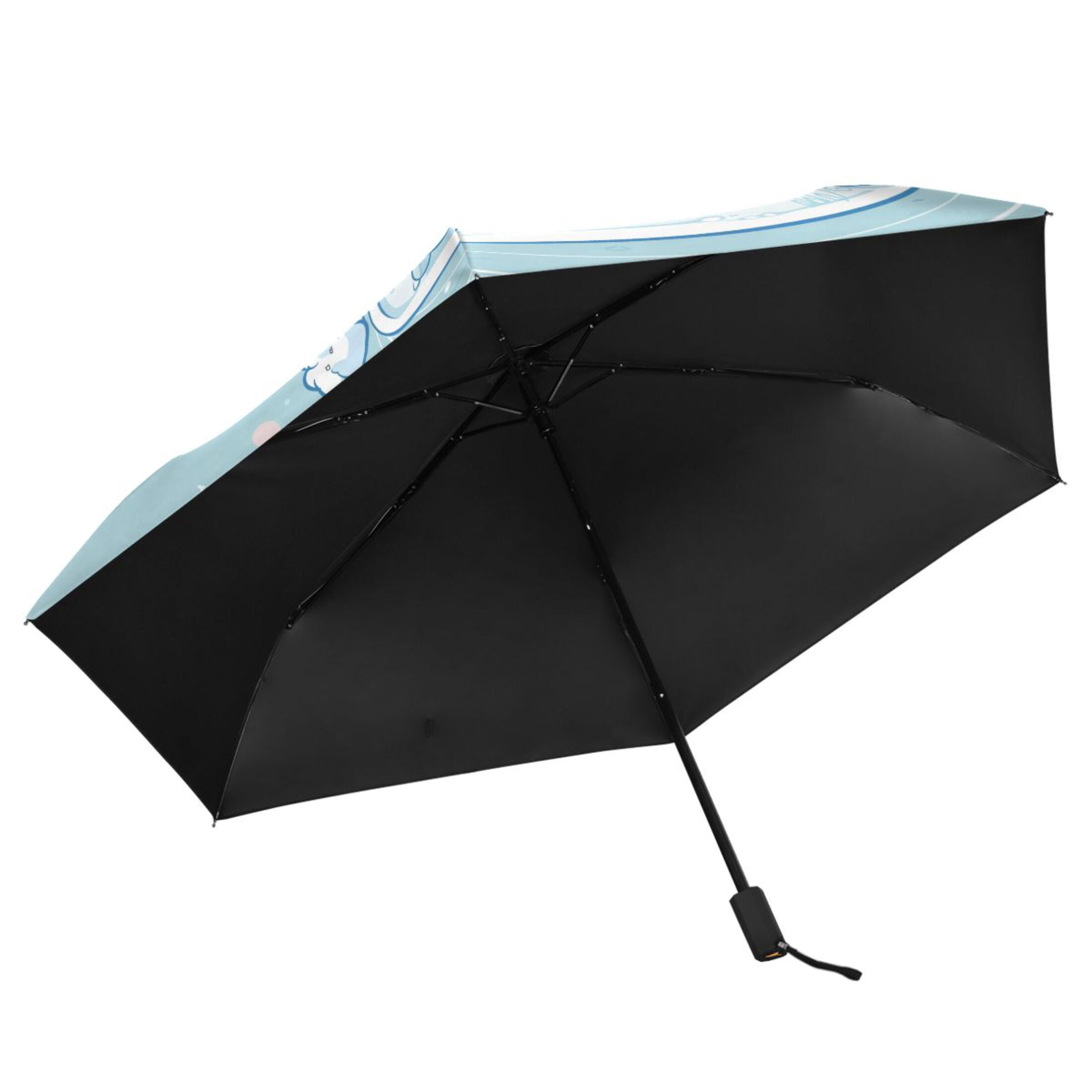 Cute Cinnamoroll Sanrio in Cup Compact Sun Umbrella Windproof Travel Umbrellas for Rain Strong Portable UV Protection