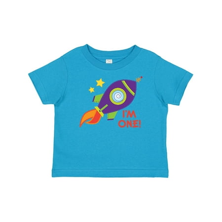 

Inktastic 1st Birthday Rocketship One Year Old Gift Baby Boy or Baby Girl T-Shirt