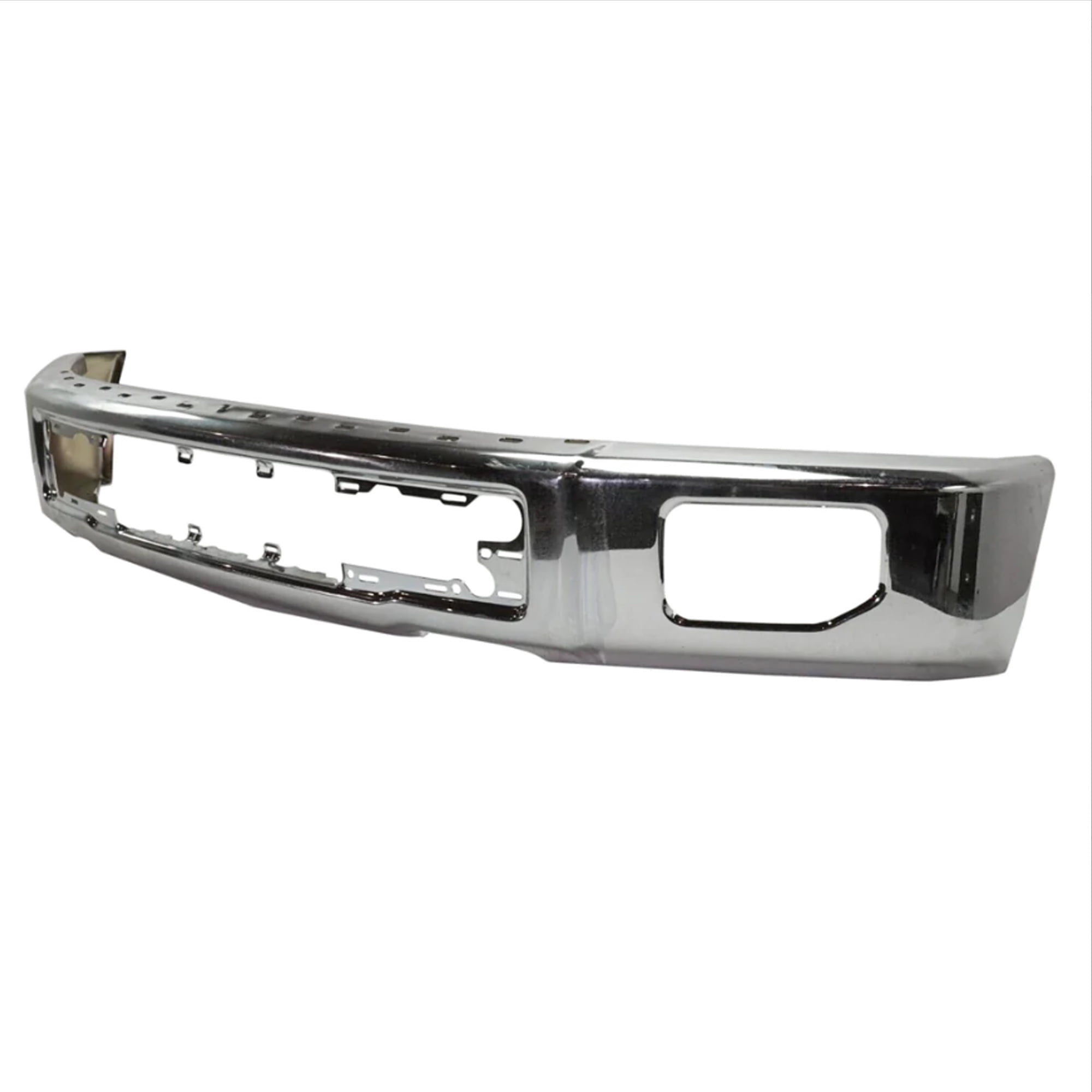 NINTE Front Bumper Face for 2015-2017 Ford F-150 Chrome with Fog Light & Side Cover Holes