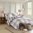 thumbnail image 4 of Home Essence Prewitt Gray Reversible 3 Piece 144TC Cotton Duvet Set, Full/Queen, 4 of 14