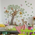 thumbnail image 3 of XWSHYW Decoraciones para El Hogar Pegasus-Autoadhesivos de Pared para Decoración de Guarderías, Diseños de Oso y Ciervo En Forma de Árbol Grande, 3 of 5