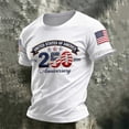 thumbnail image 2 of IDOCLOTHES 250 Anniversary USA Shirt Men Summer Casual Short Sleeve 4th of July Shirts for Men Tee 250 Years America Flag Patriotic T Shirts for Man Workout Tshirts White, S, 2 of 4
