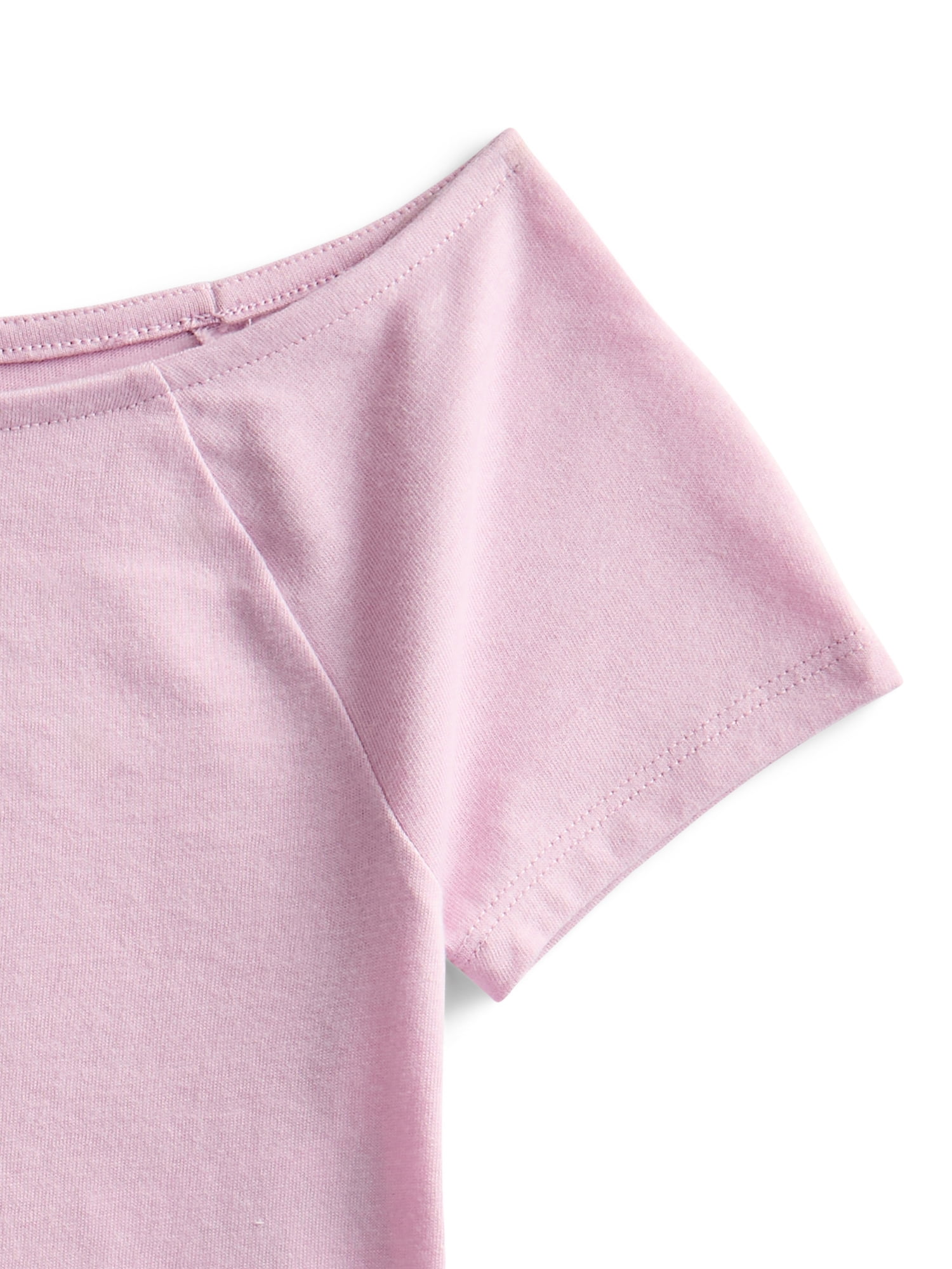 Weekend Academy Girls Wide Neck Knit Top with Short Sleeves, Sizes 4-18