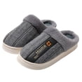 thumbnail image 5 of Vedolay Men's Slippers Slippers Cozy House Shoes Slippe Bedroom Shoes Non Slip Indoor Grey,42, 5 of 5