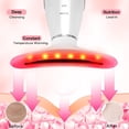 thumbnail image 4 of Facial Massager,Neck Face Massager Tool,3 Mode Massage with Heat,Portable Beauty Instrument for Skin Care Women Gift (Off White), 4 of 15