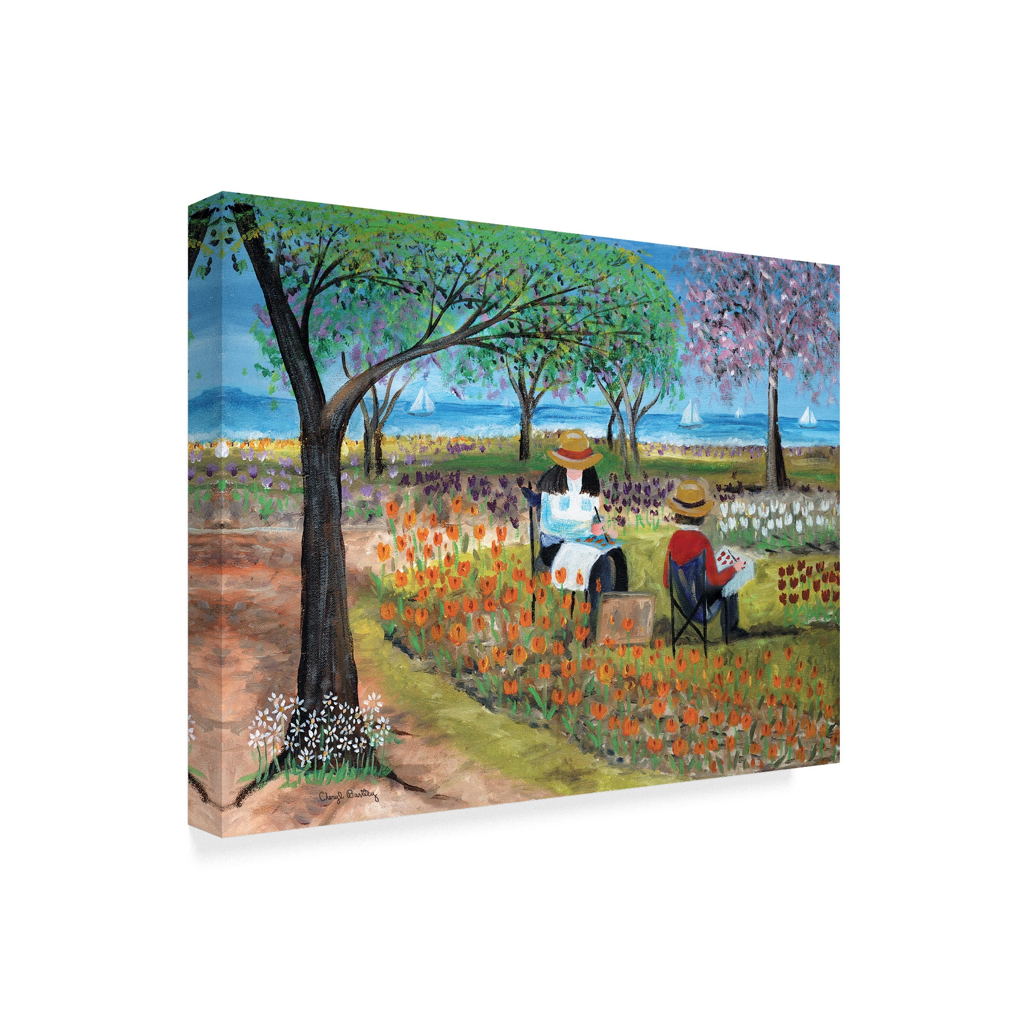 Trademark Fine Art 'Artist By The Sea' Canvas Art by Cheryl Bartley