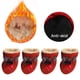 thumbnail image 4 of Cubiertas de zapatos impermeables para mascotas, zapatos antideslizantes reutilizables resistentes al desgaste para cachorros, botas para perros pequeños y gatos, 4 unidades por juego, 4 of 4